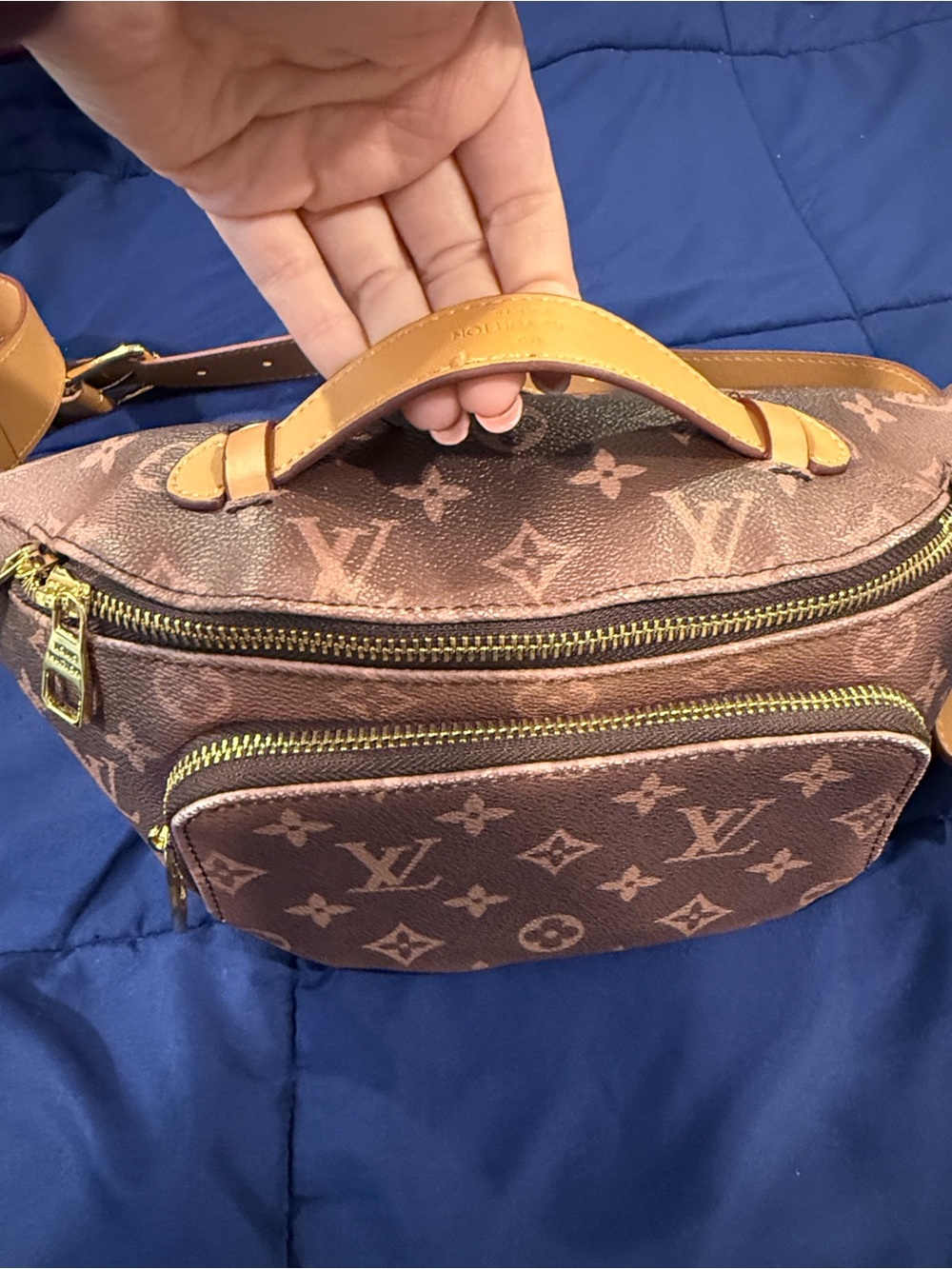 Imitation LV Dark Brown Ombre Monogram Mini Bumbag - Picture 7 of 7